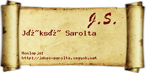 Jáksó Sarolta névjegykártya
